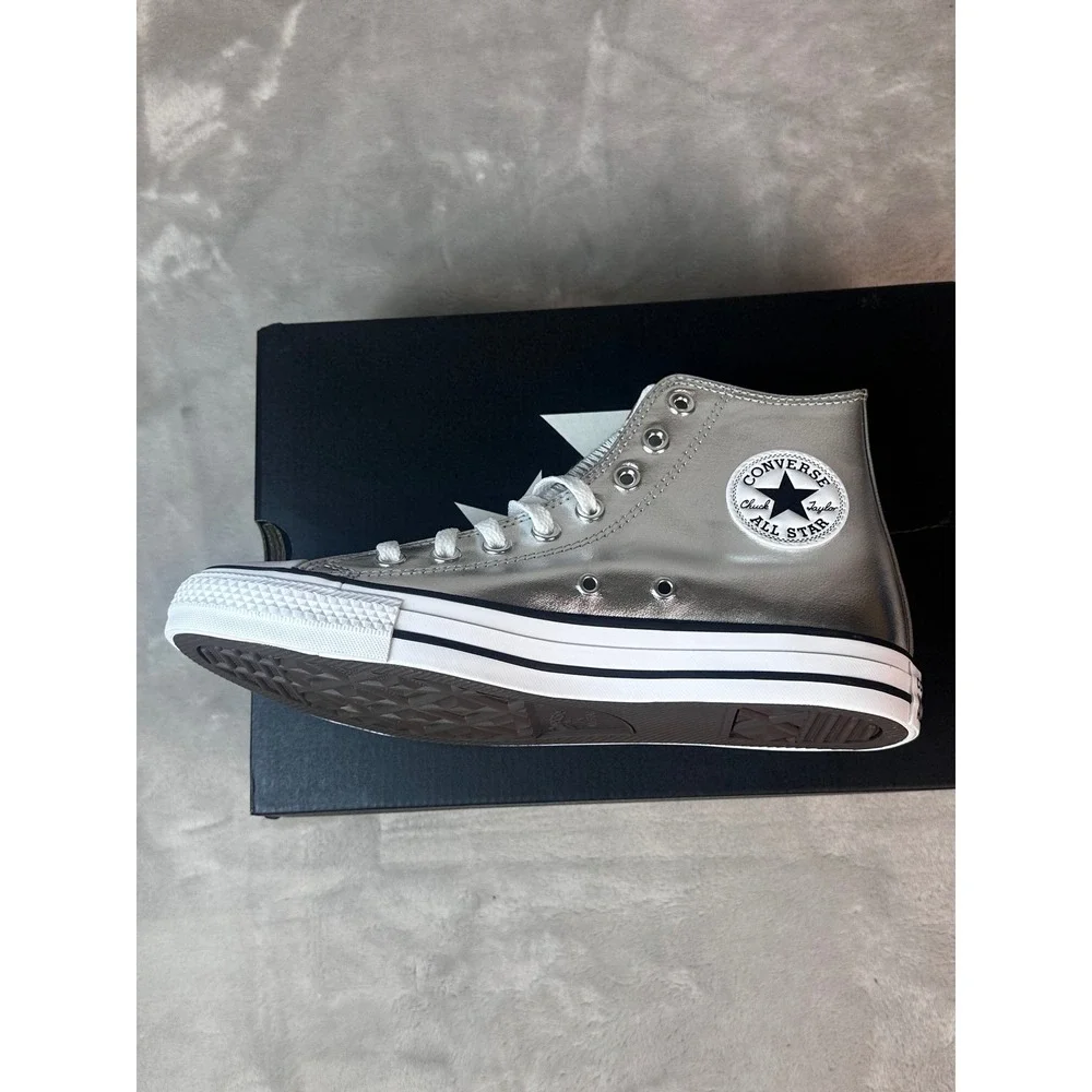 Converse Chuck Taylor All Star Sneakers Womens 9 Metallic‎ High Top A14875C NWOB